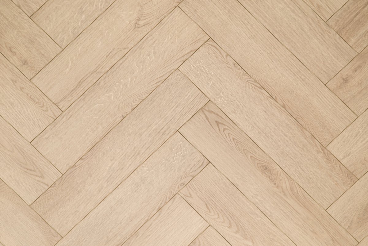 Паркет ёлка Coswick пастель дуб Селект