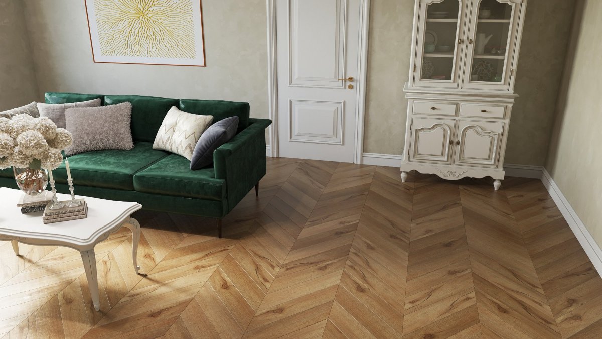 Укладка ламината елочкой