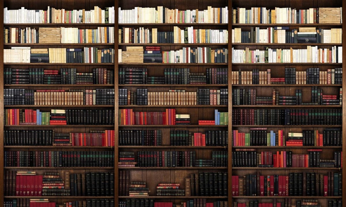 Фон книжный шкаф