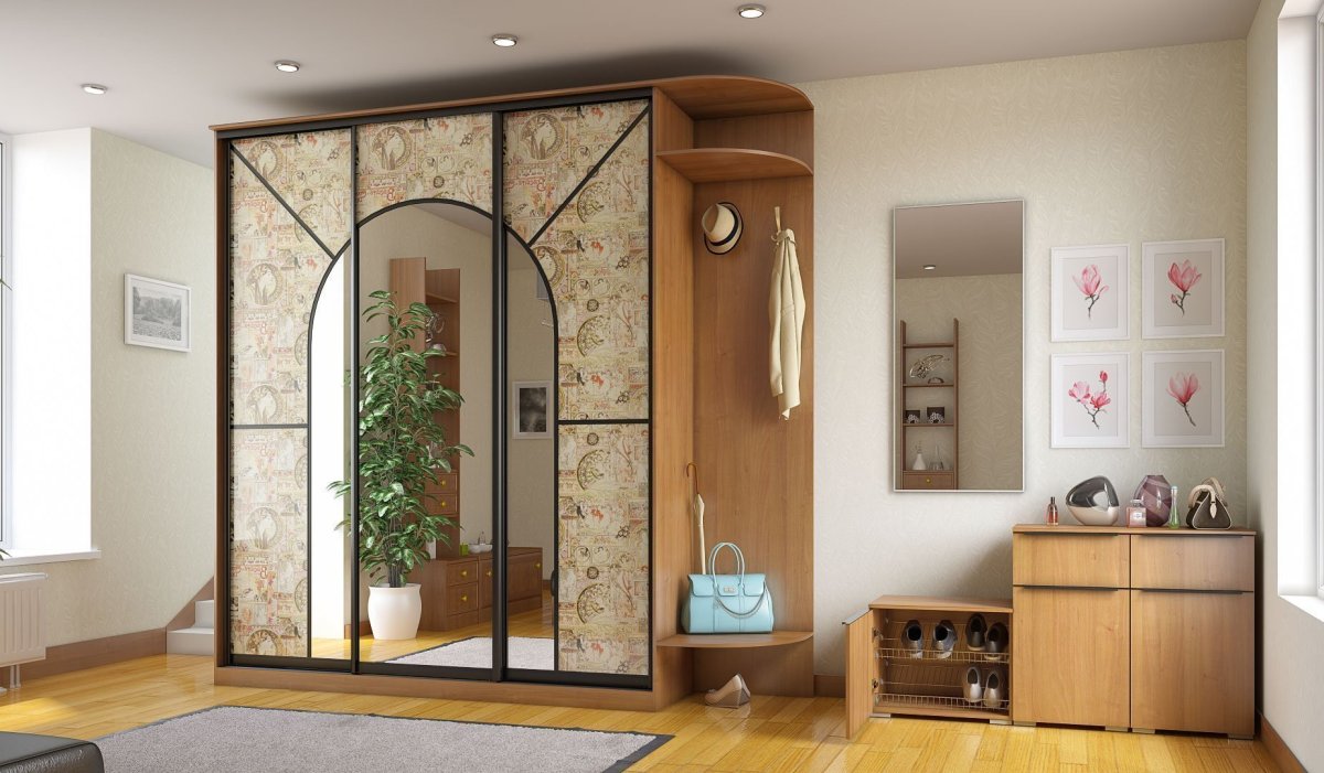 Угловая прихожая в коридор