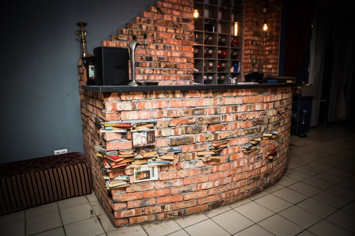 Кальянная в стиле лофт 100м2