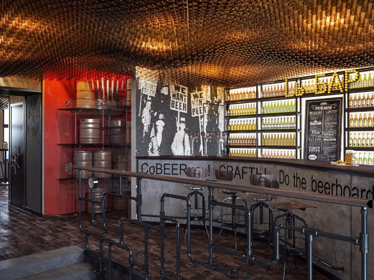 Уличный бар лофт