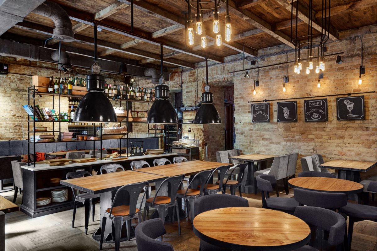 Кальянная дизайн лофт