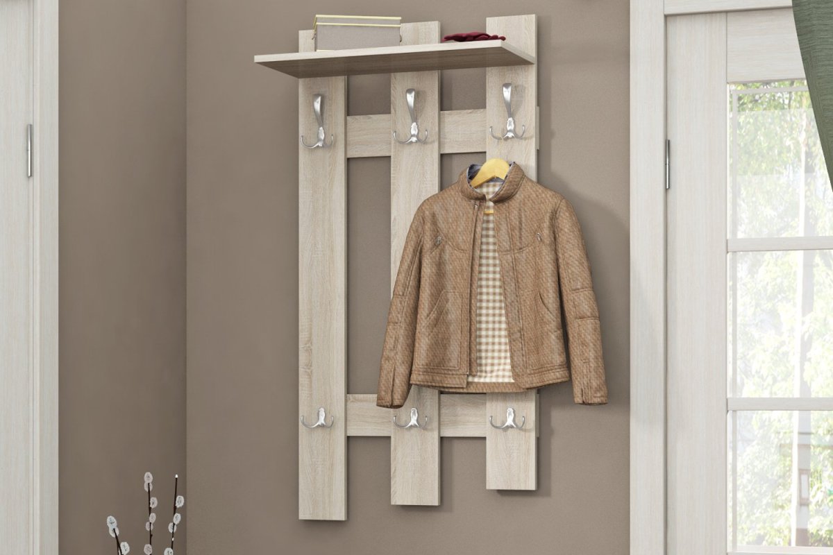 Зона вешалки в прихожей