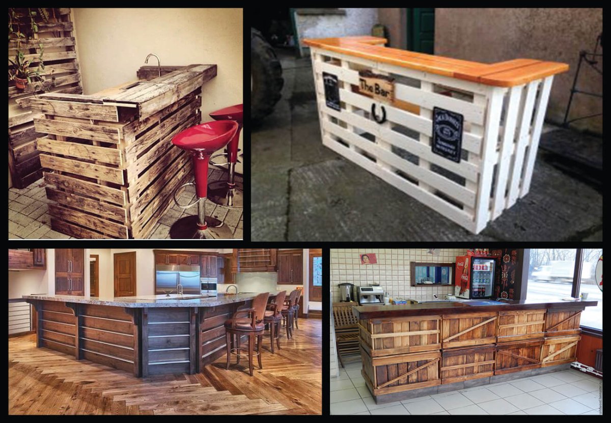 Интерьер из паллетов