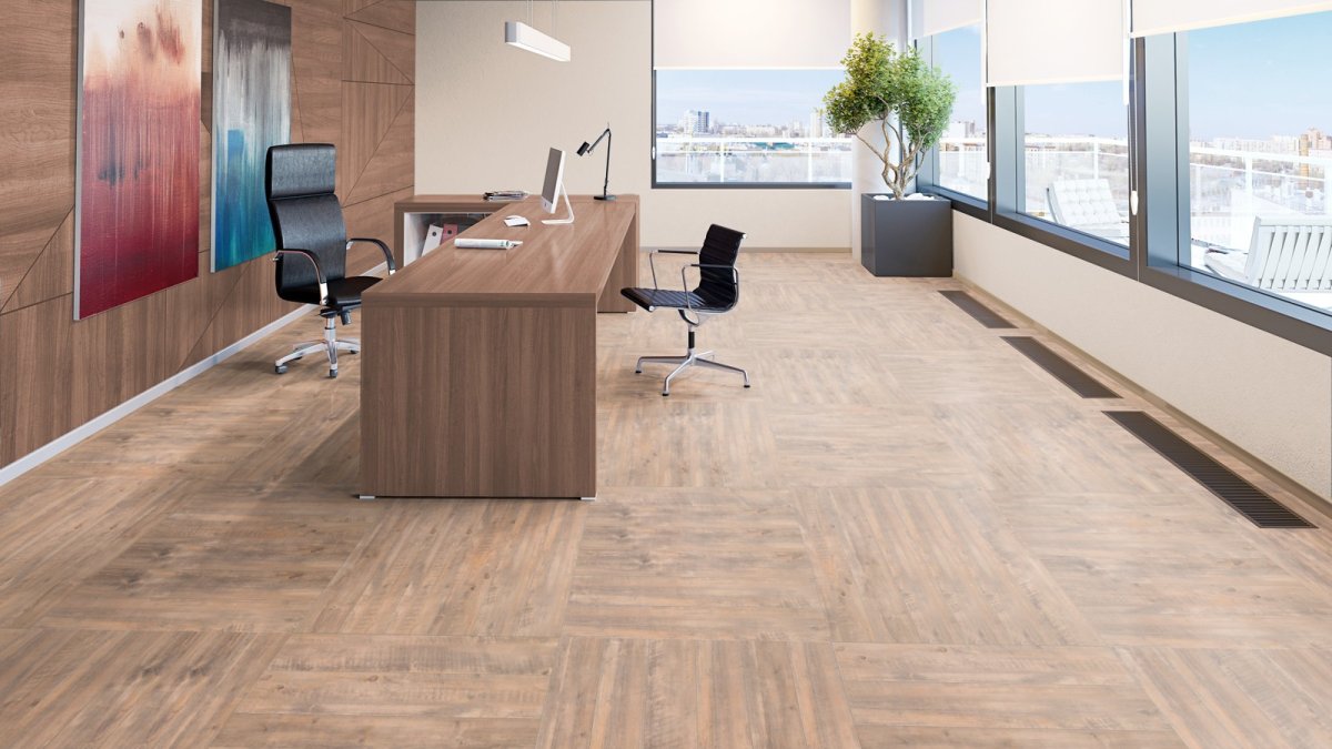 Кварц виниловый ламинат клеевой