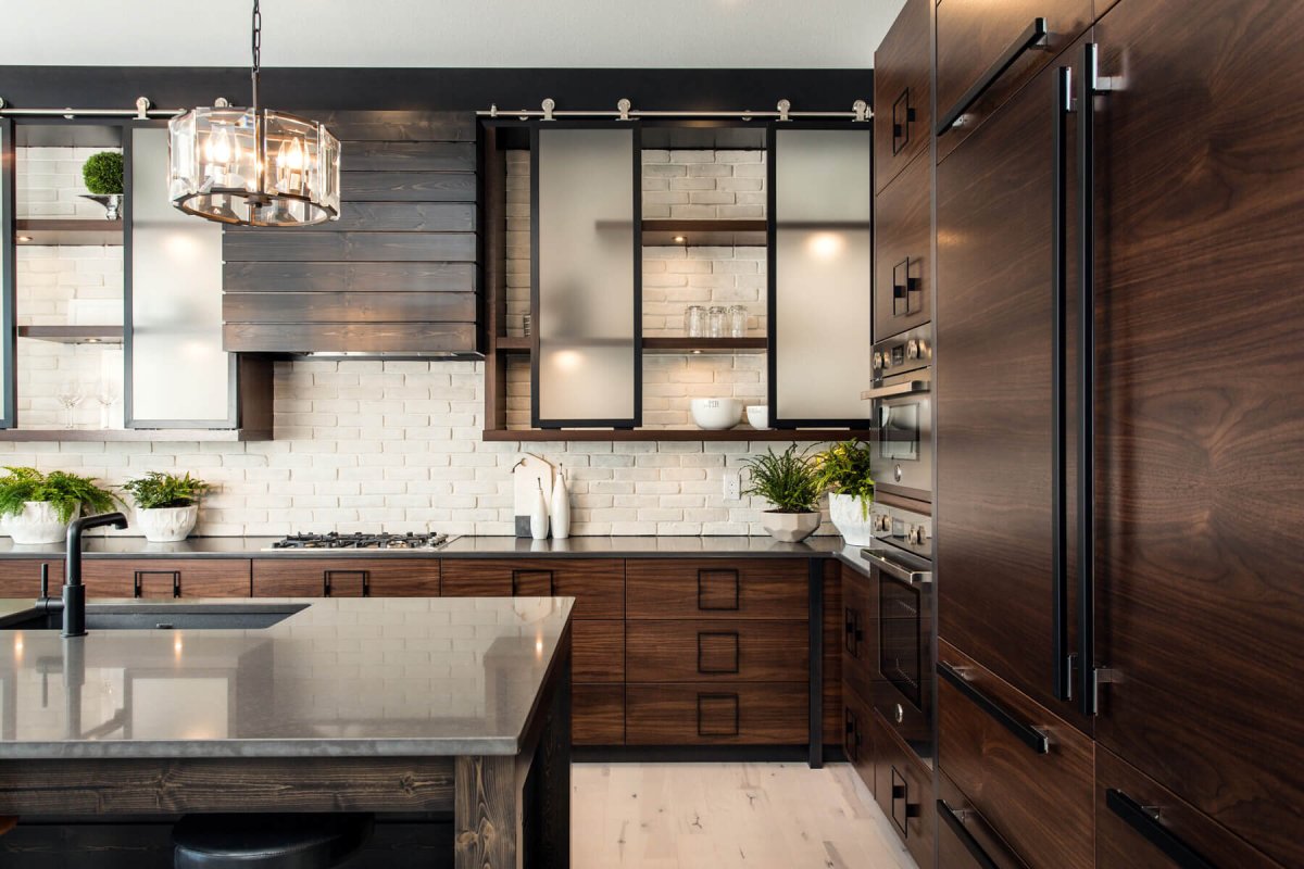 Кухонные шкафы в стиле лофт