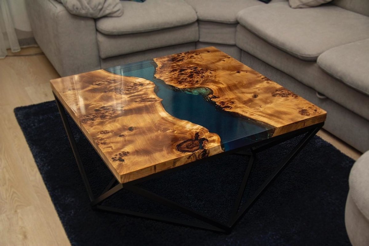 Столы из слэбов и эпоксидной смолы