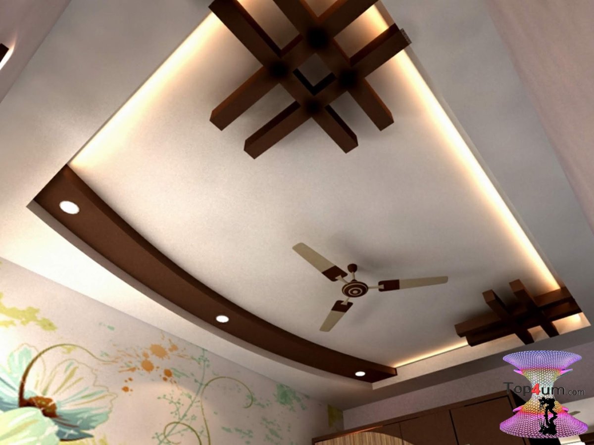 Декор потолка из гипсокартона