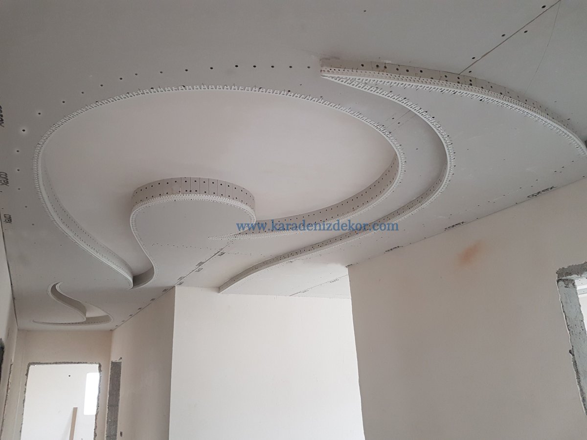 Потолок гипсокартон фигурный