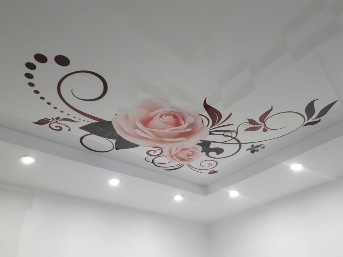 Подвесные потолки с рисунком