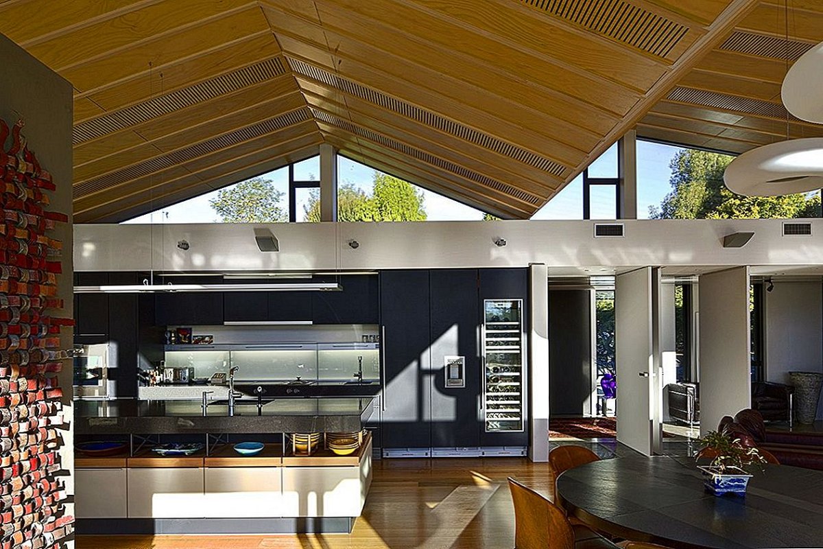 Каркасный дом без потолка