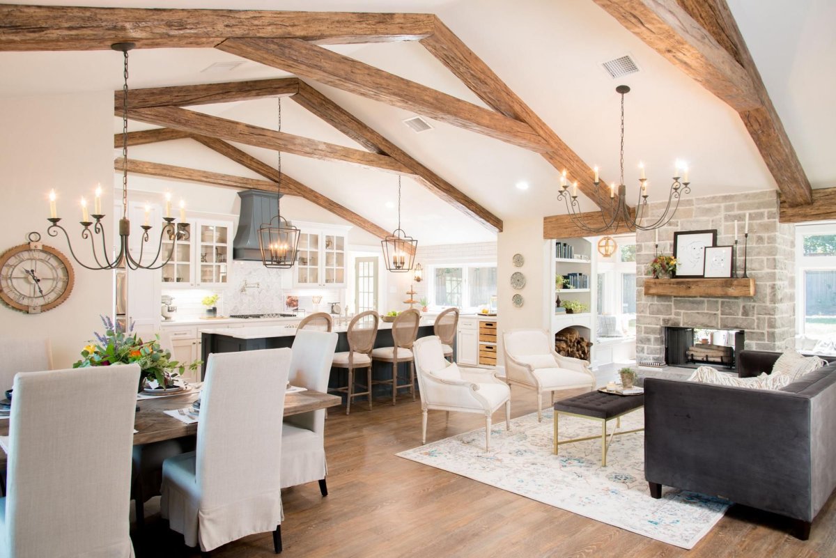 Каркасный дом без потолка