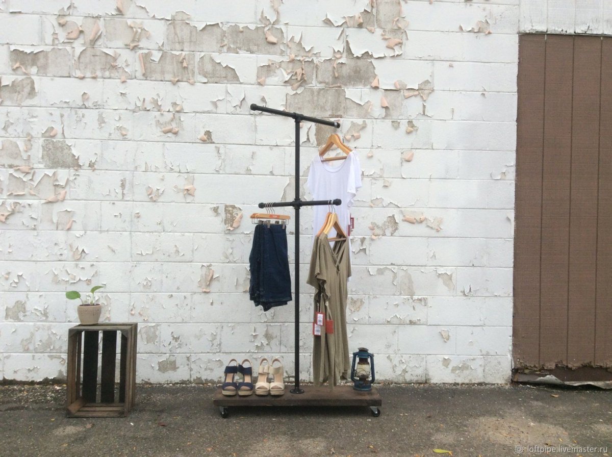 Вешалка настенная лофт 80312472