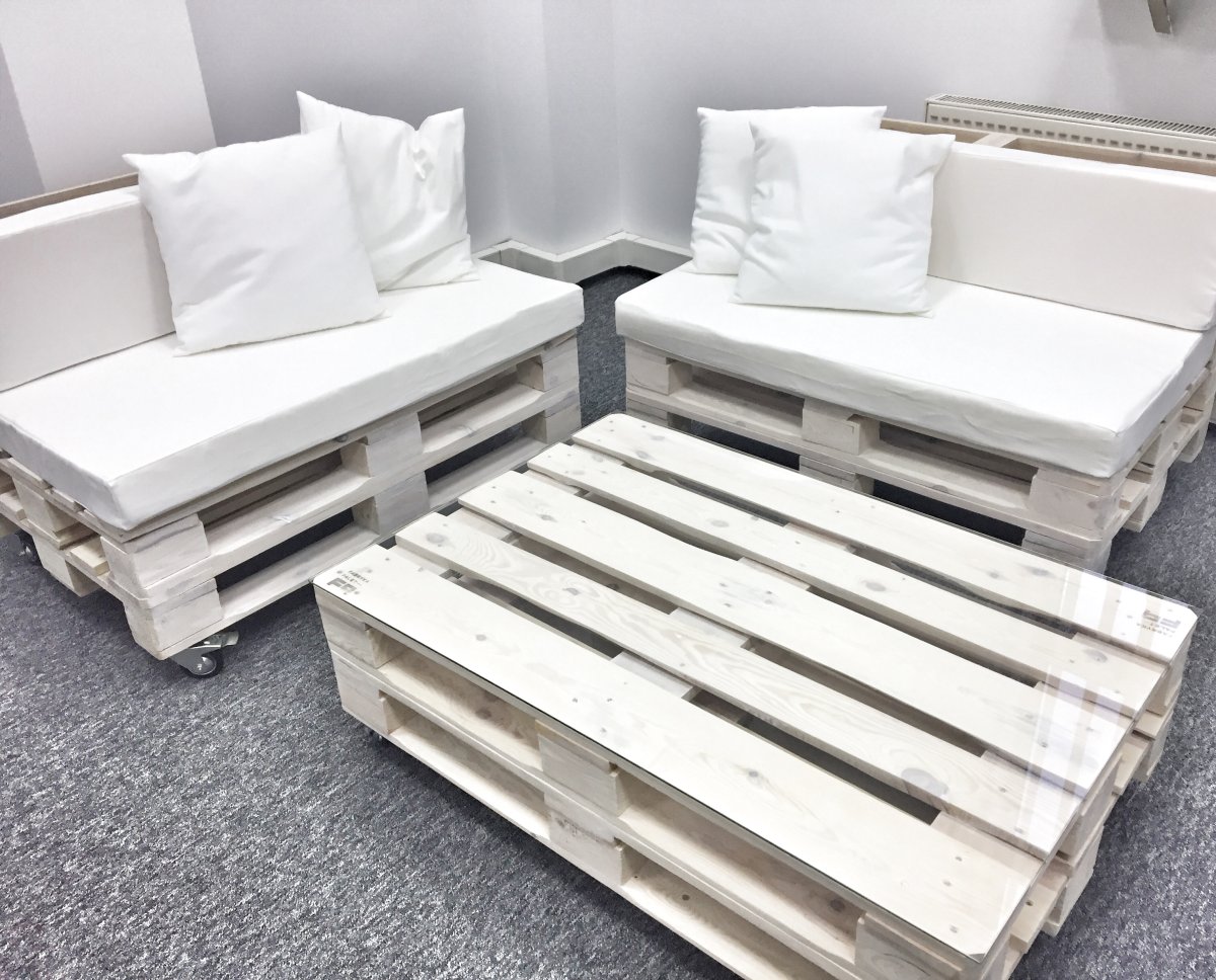 Патио зона из паллет