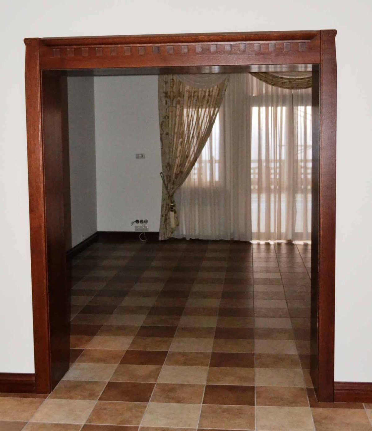 Отделка проема без двери