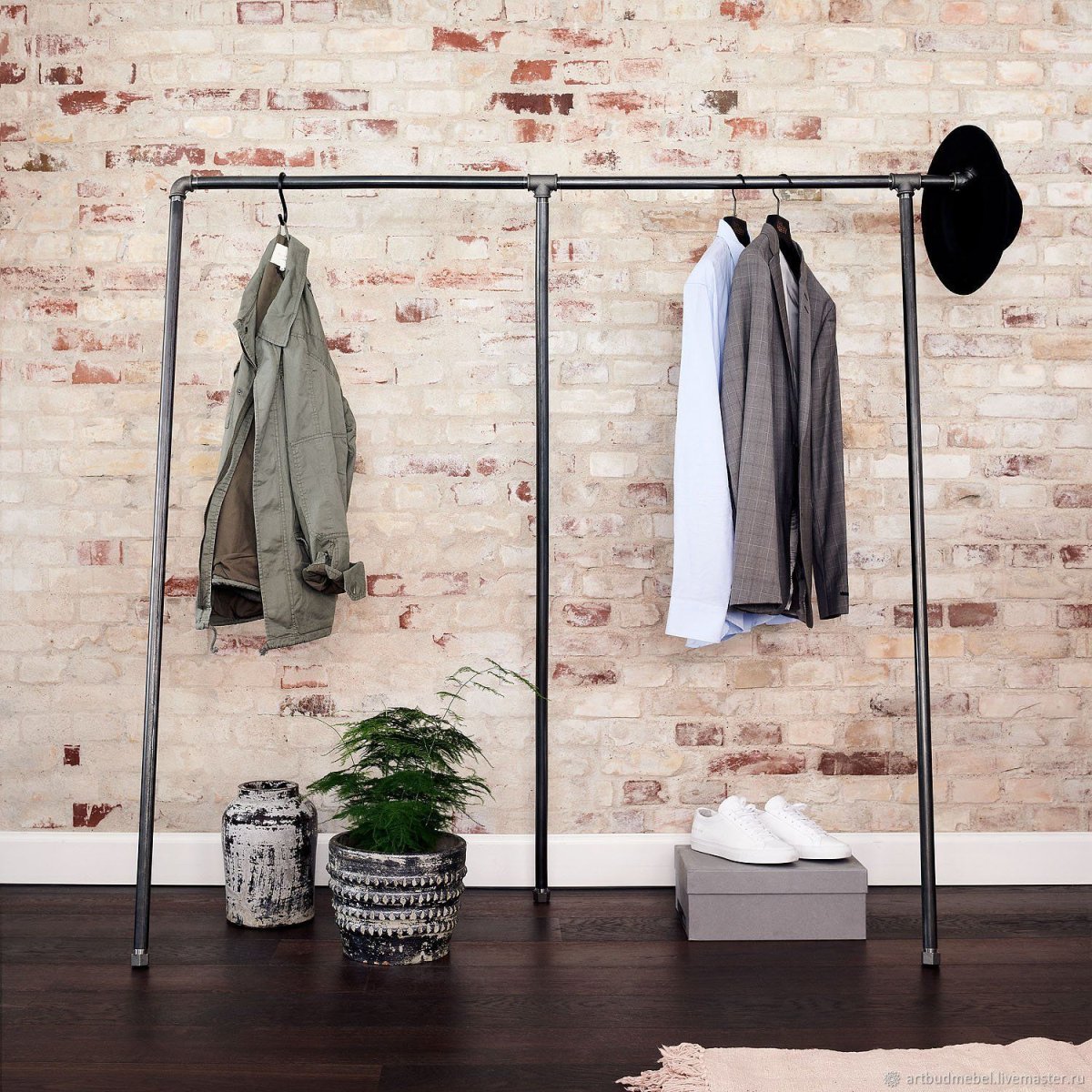 Вешалка лофт Пинтерест