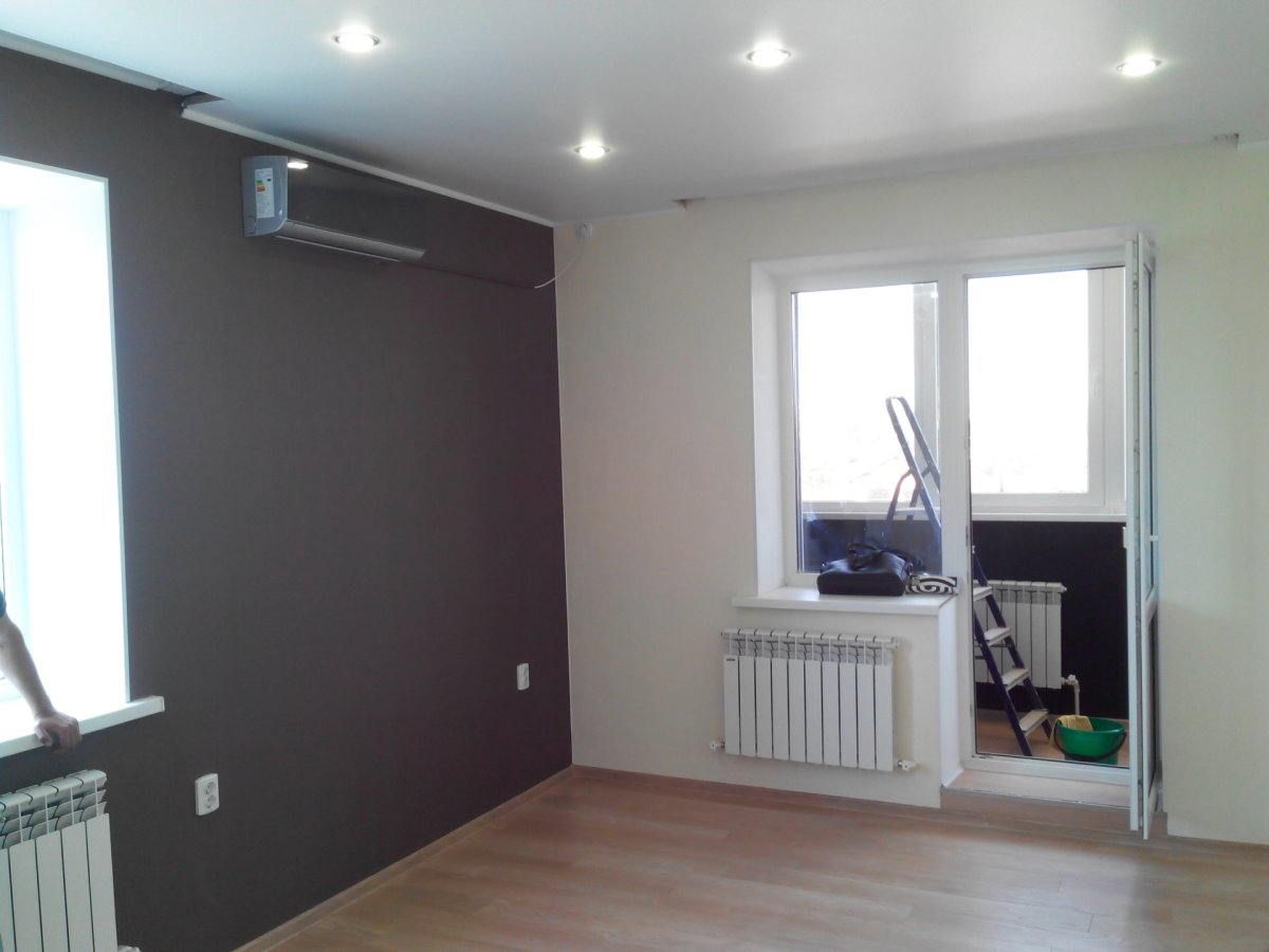 Ремонт зала бюджетный вариант