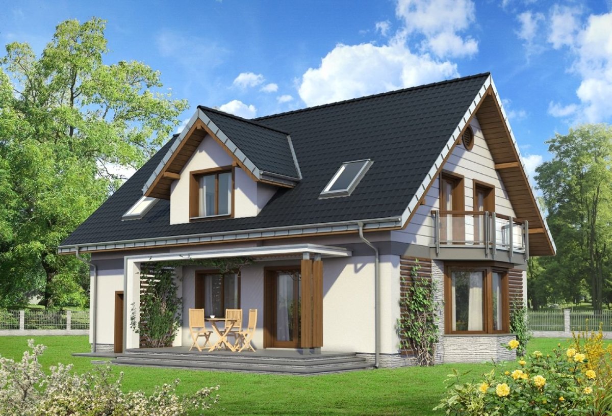 Дом с мансардой до 110 кв м