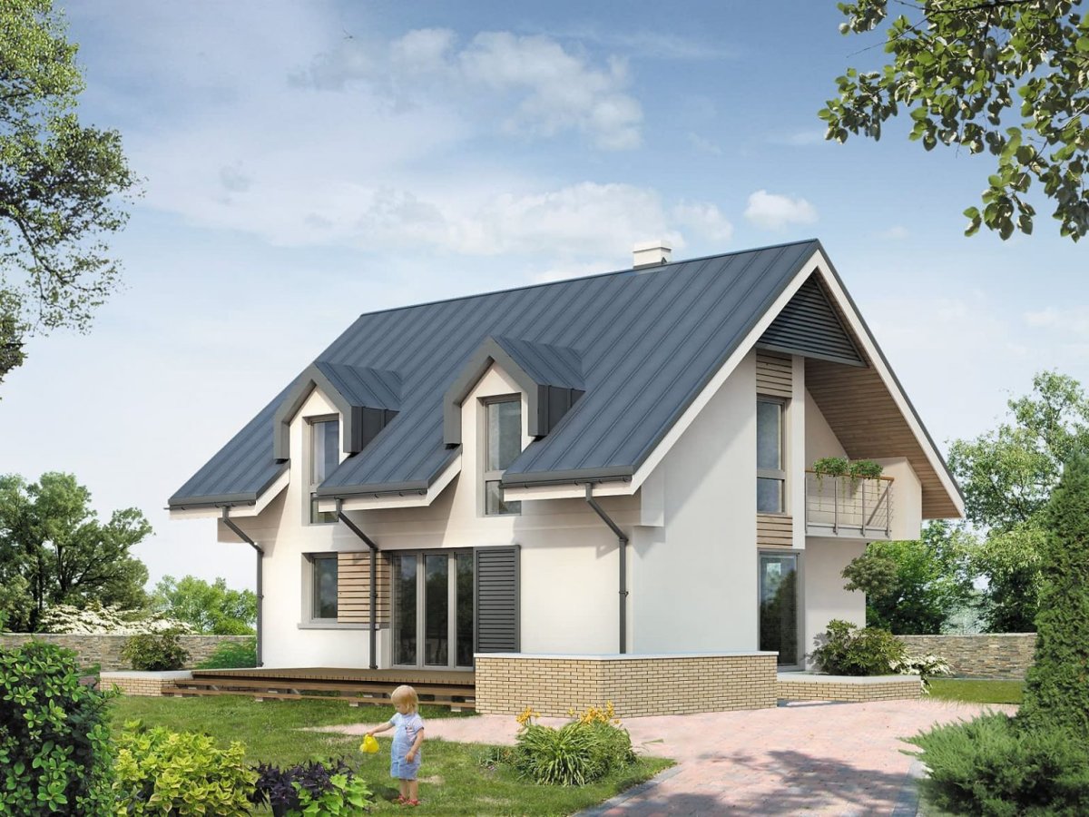 Европейские дома с мансардой