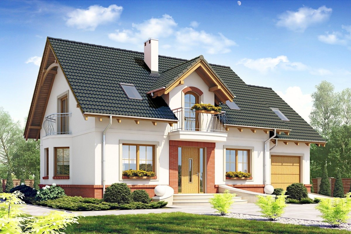 Проект дома с мансардой