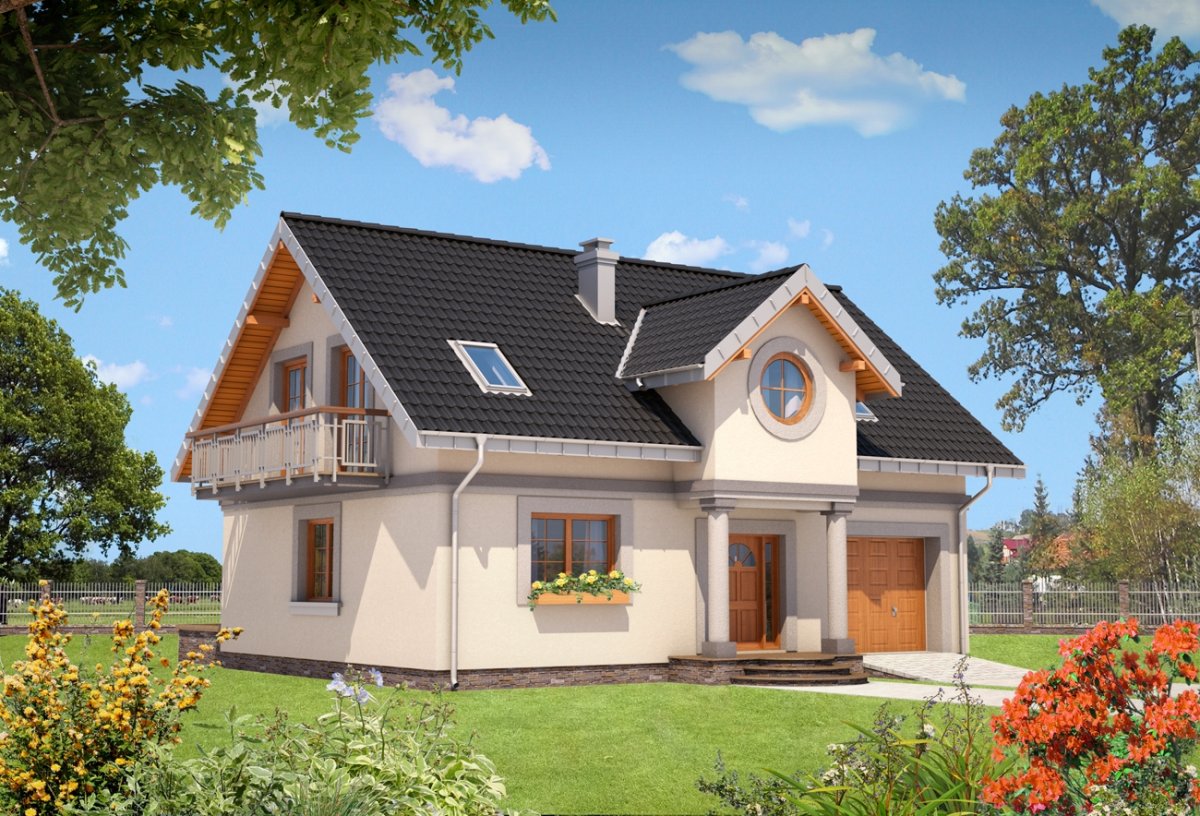 Проект дома с мансардой
