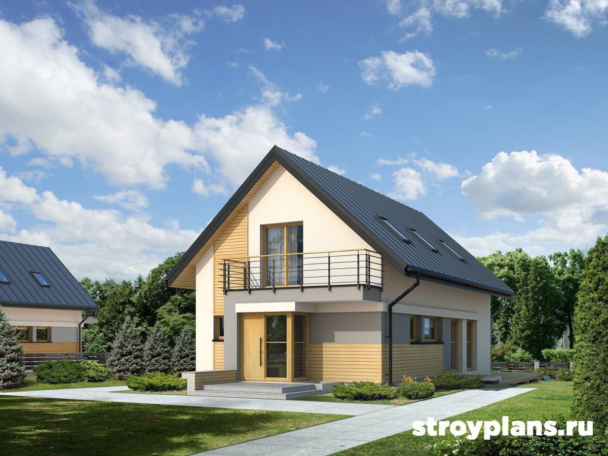 Дом с мансардой проект