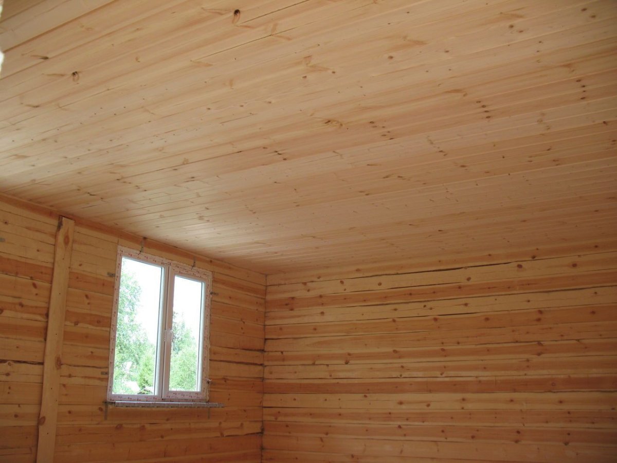 Подшивка чернового потолка