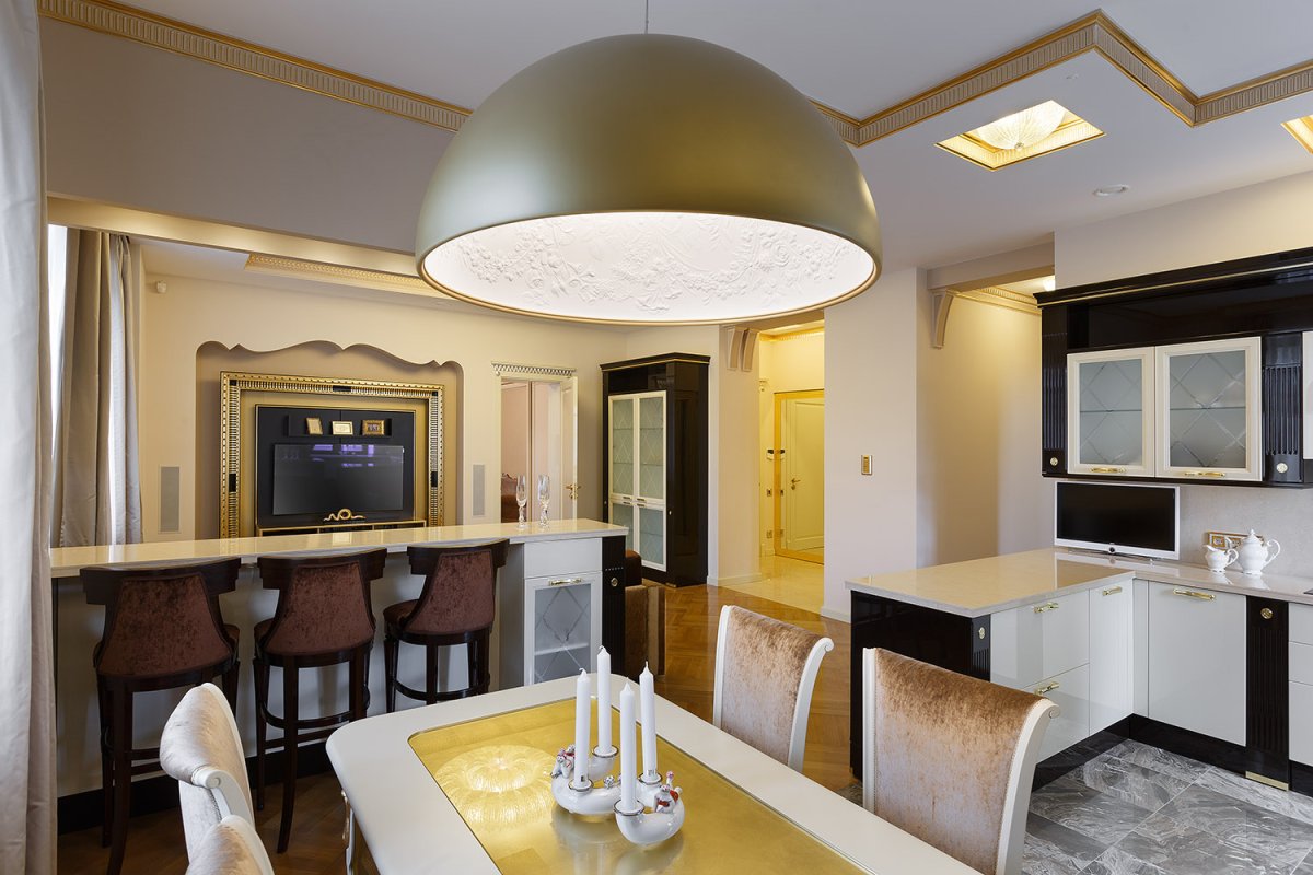 Одноэтажный дом сталинский