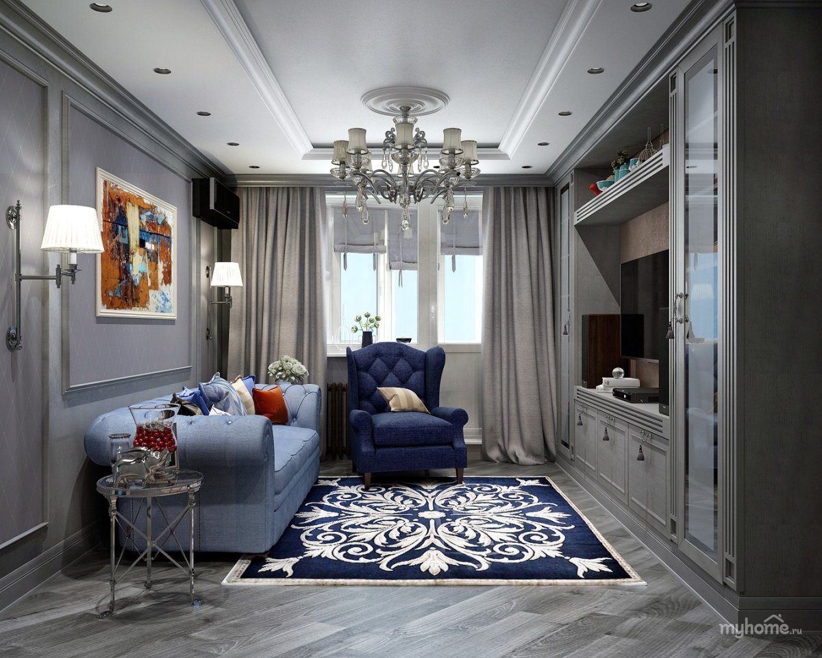 Черный потолок в прихожей