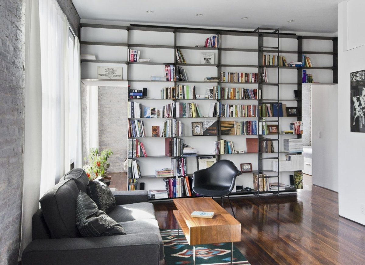 White Wall Bookshelf