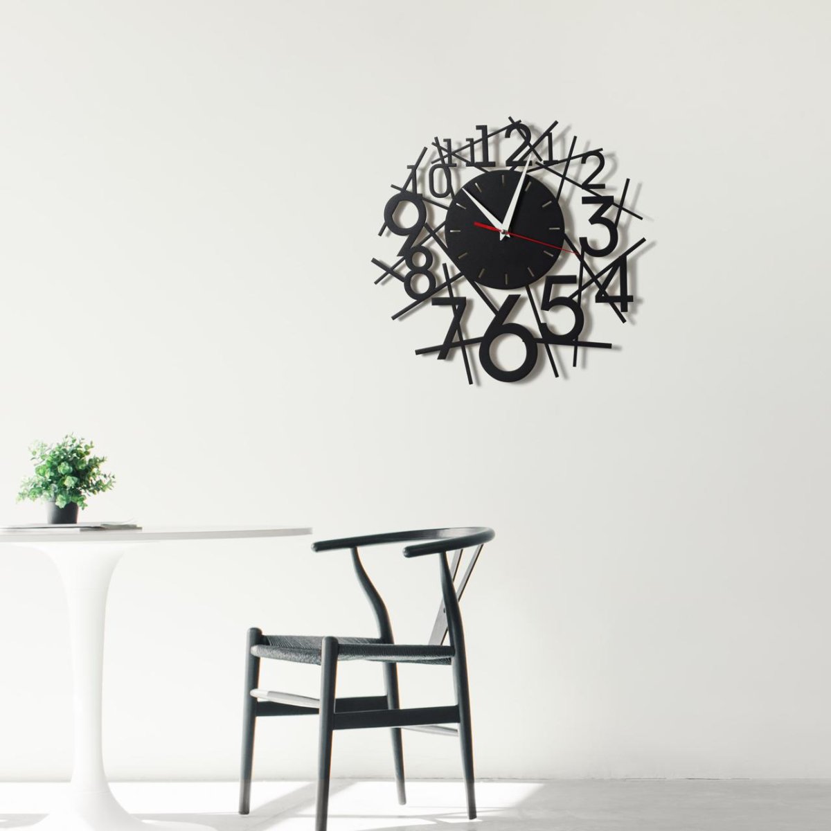 Часы в стиле лофт из дерева