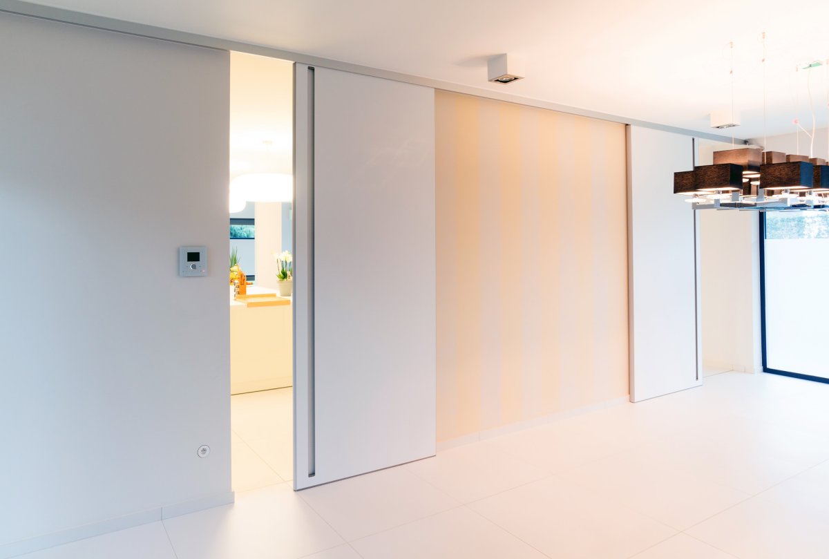 Раздвижные двери в потолок