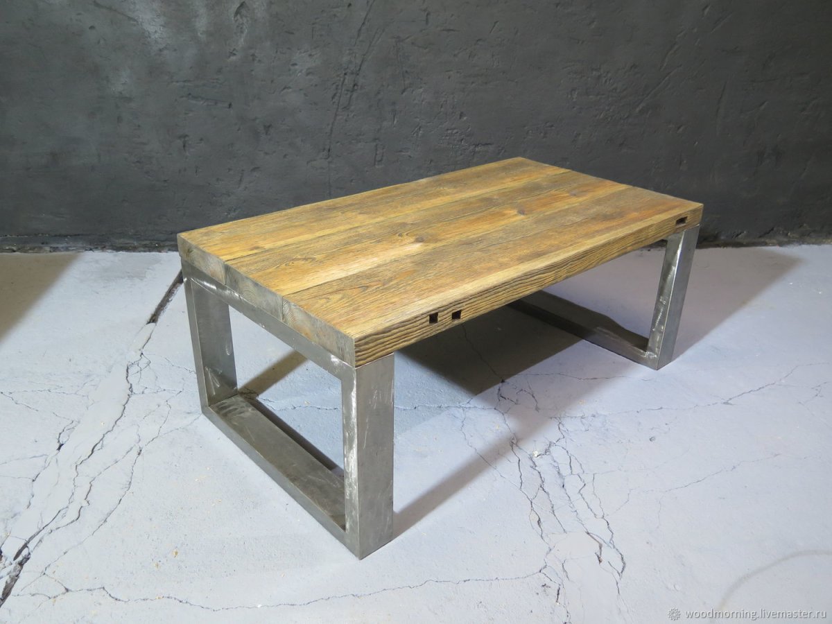 Столы журнальные лофт в стиле лофт