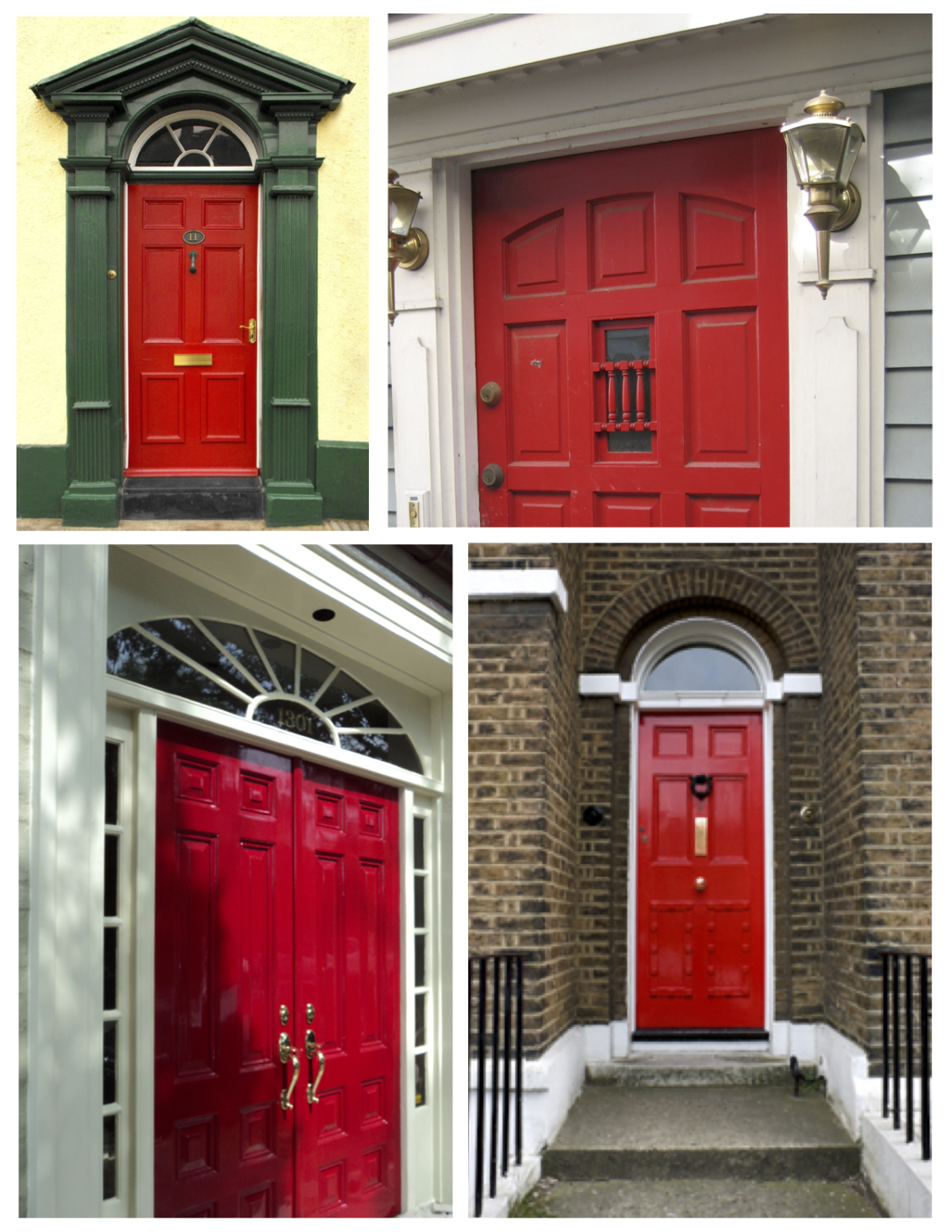 Голубой дом с красной дверью