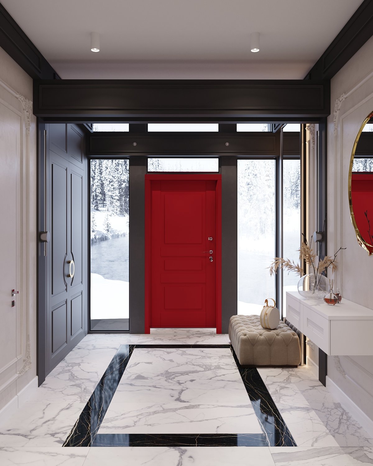 Двери в американском стиле