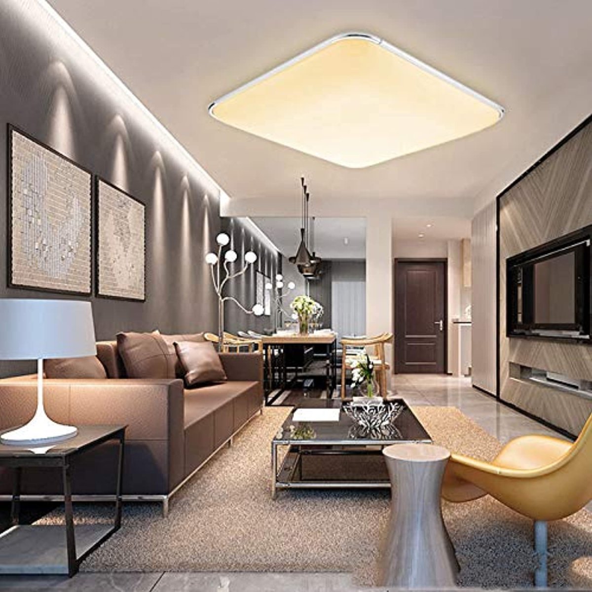 Интерьер комнаты с подсветкой