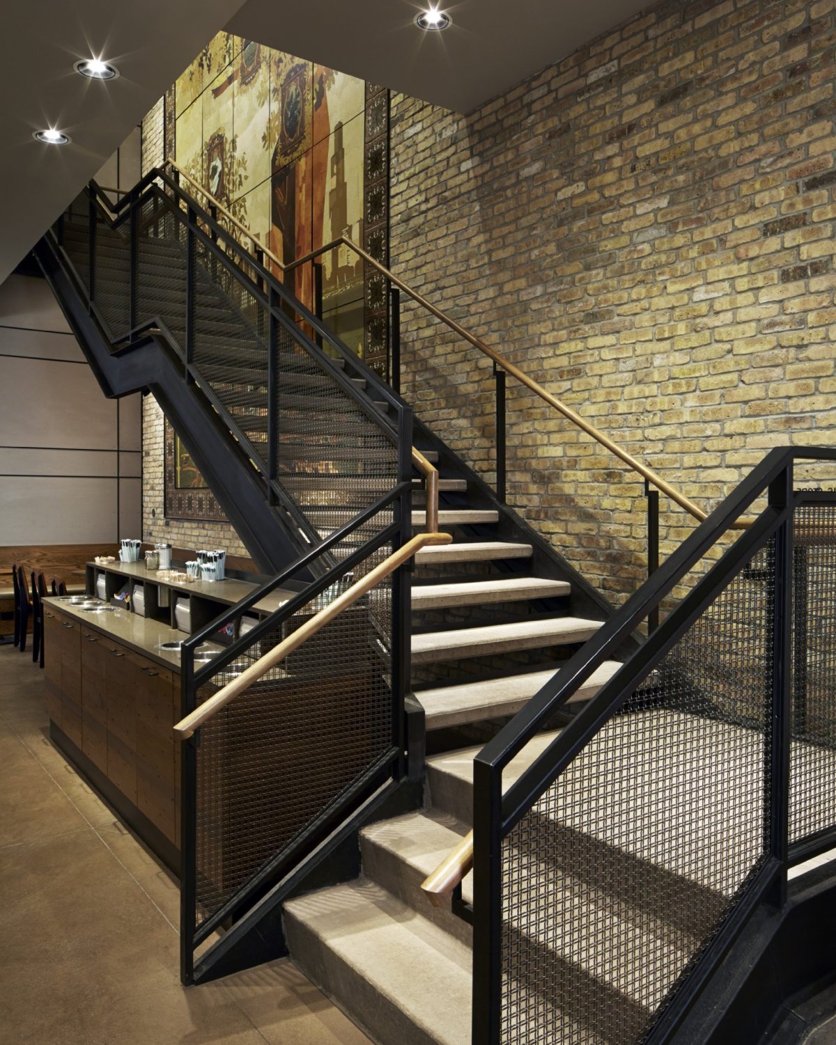 Поручни для лестниц лофт