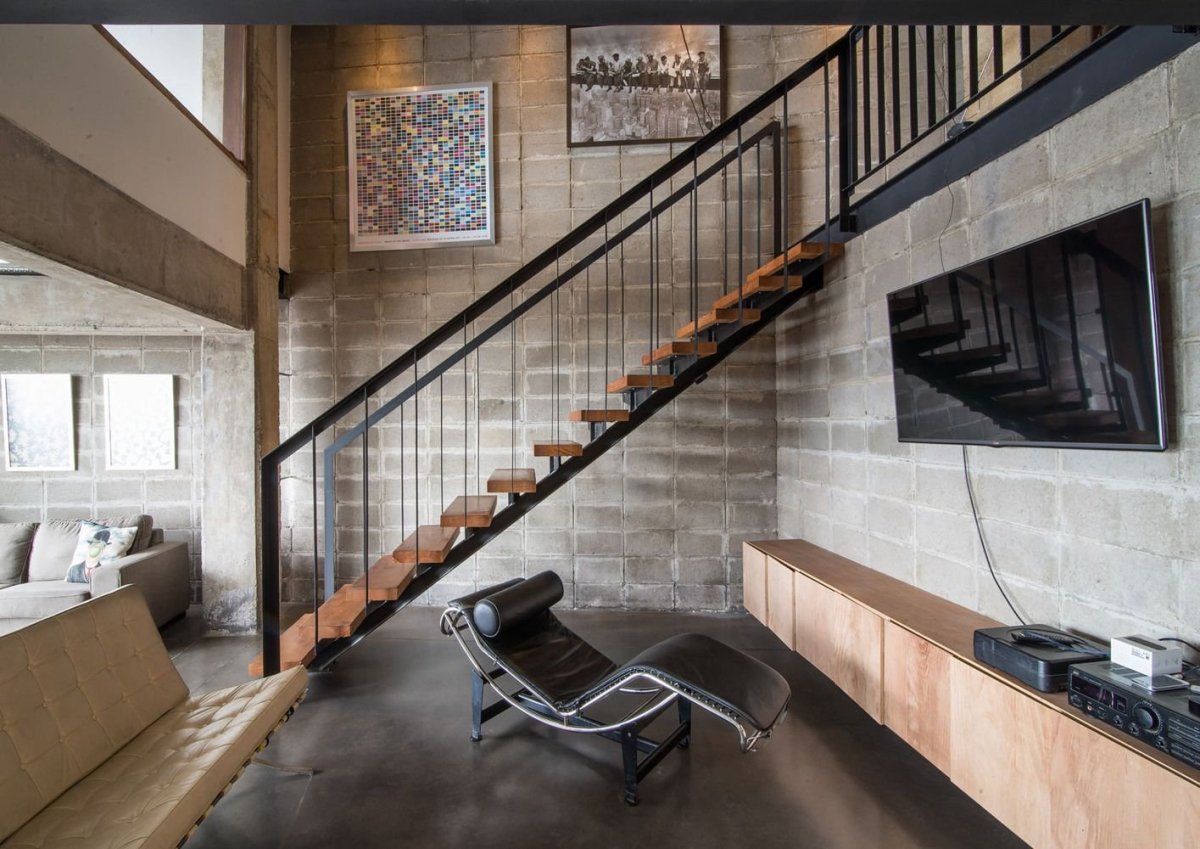 Перила лофт из металла l-08 Stone