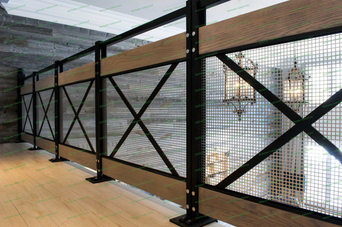 Ограждение лестницы в стиле Минимализм