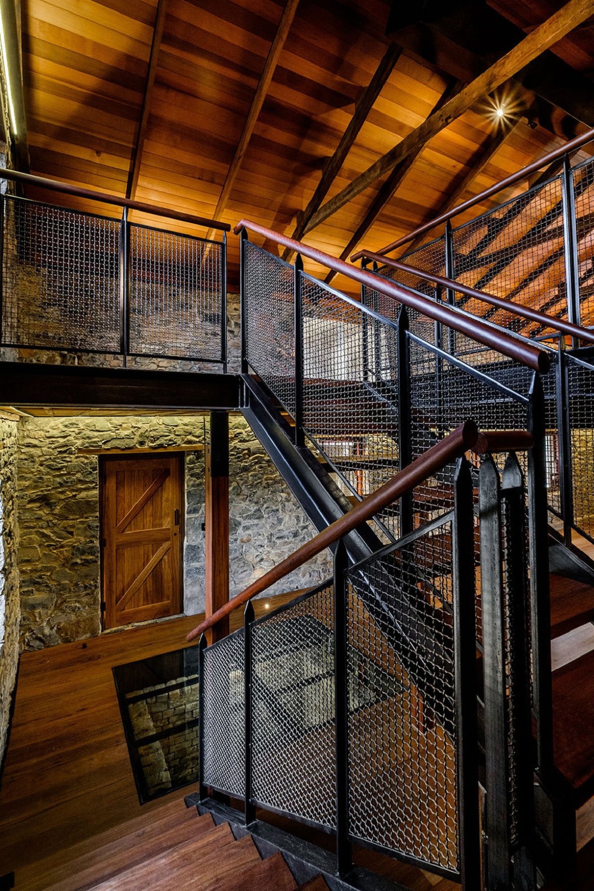 Перила лофт белые