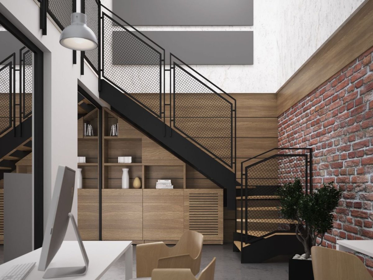 Лестничные ограждения в стиле лофт
