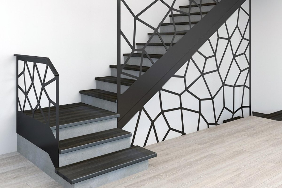 Перильное ограждение в стиле лофт