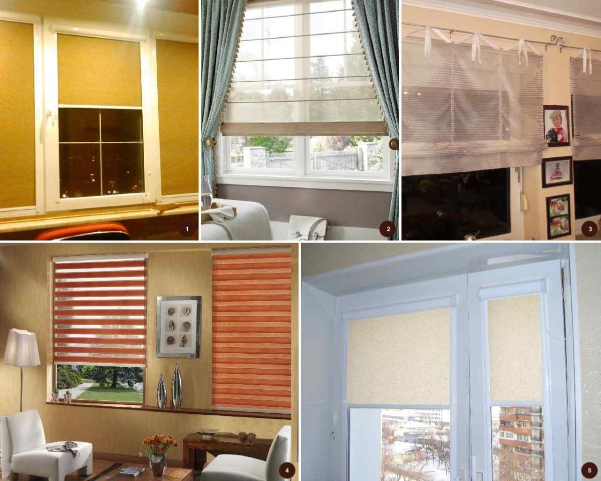 Римская штора на балконную группу