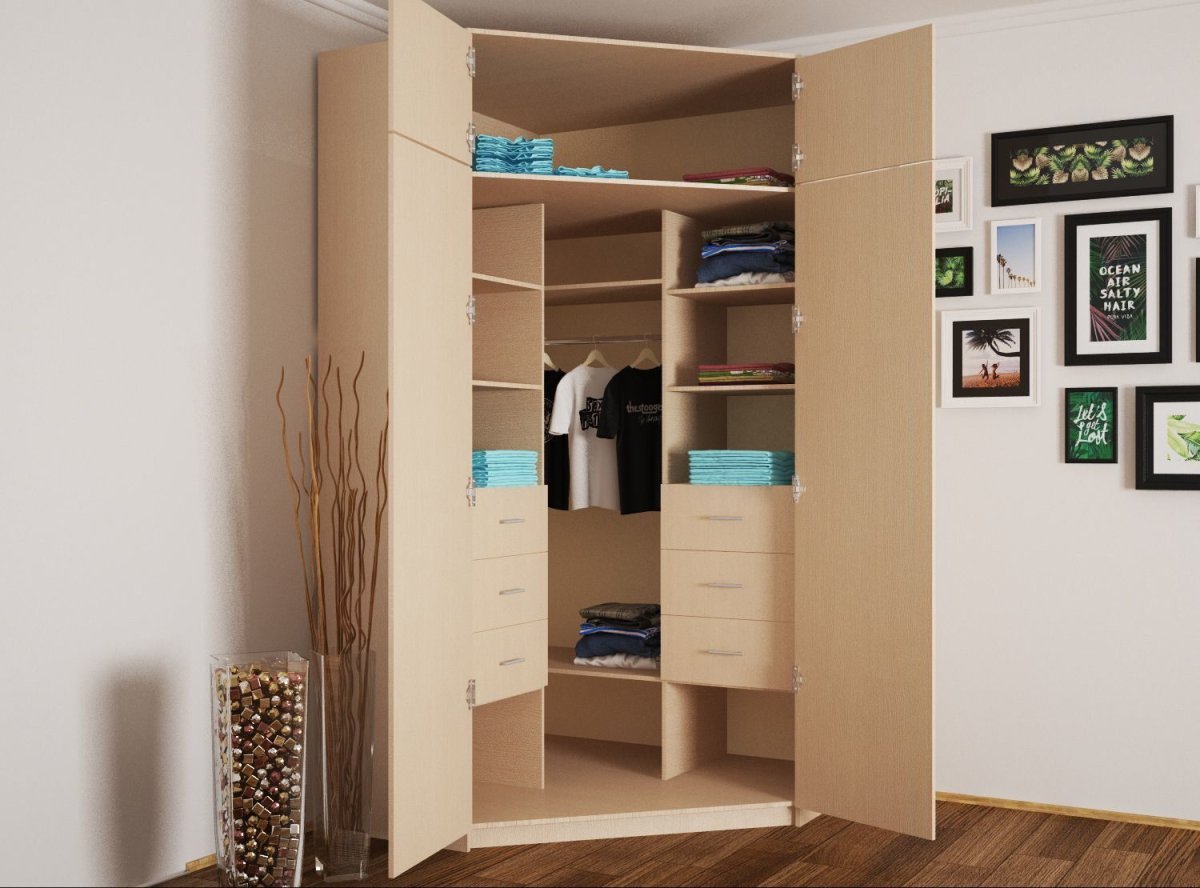 Угловой шкаф гардеробная