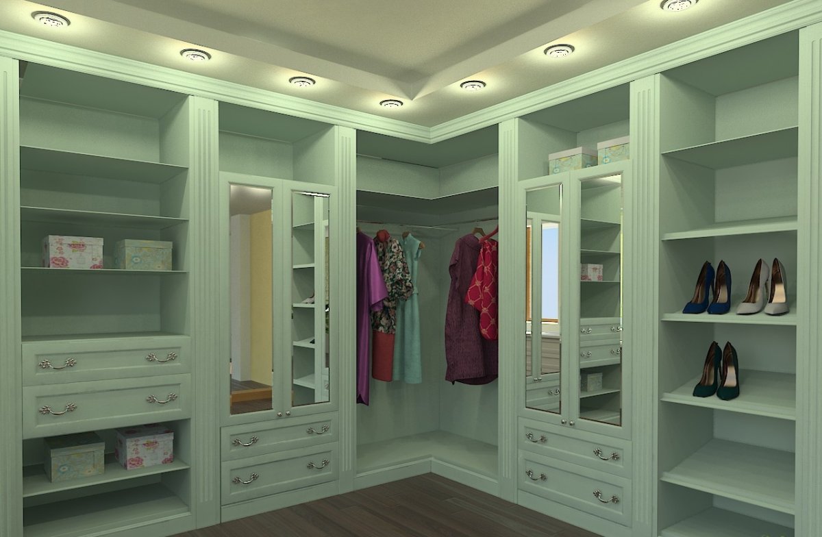 Гардеробная интерьер