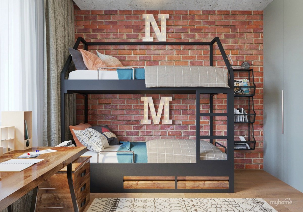Детская кровать в стиле лофт