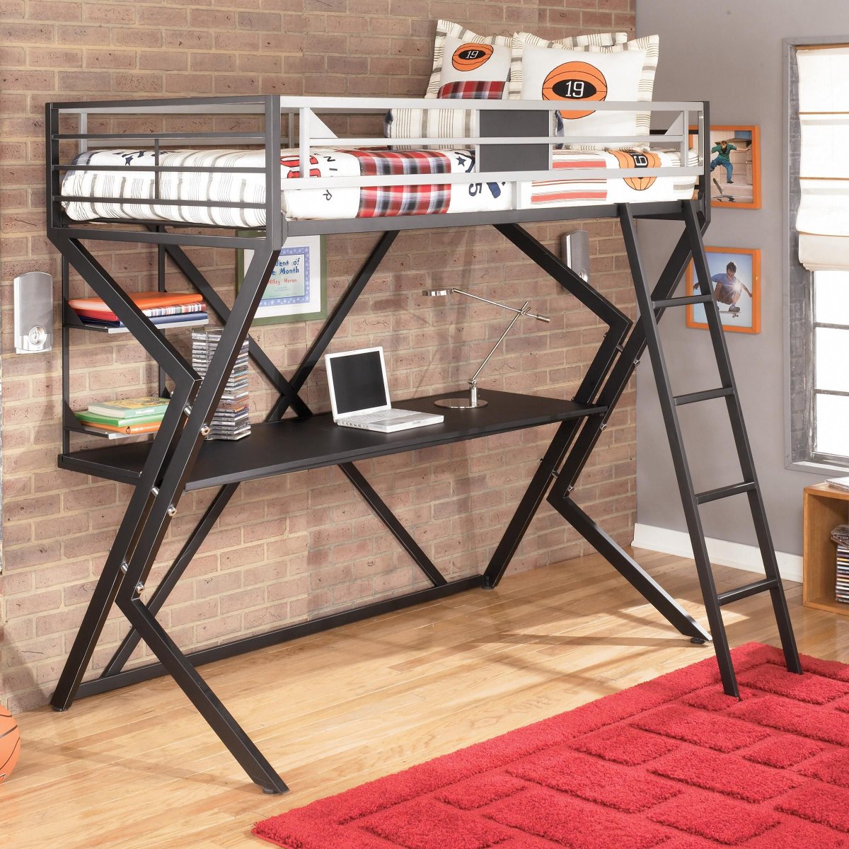 Кровать чердак в стиле лофт