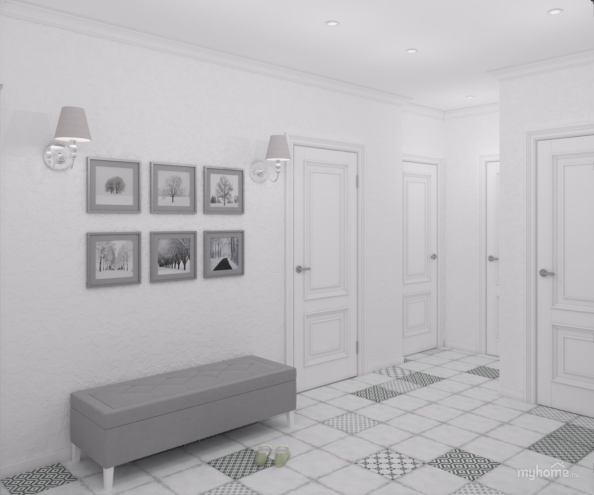 Фисташковый коридор в квартире