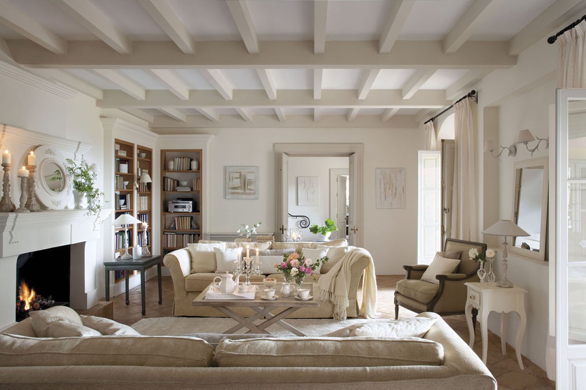 Кессонные потолки в скандинавском стиле